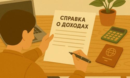 Как получить справку о доходах для визы