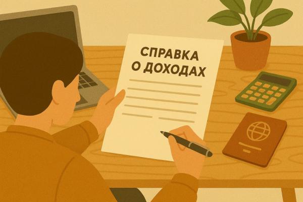 Как получить справку о доходах для визы