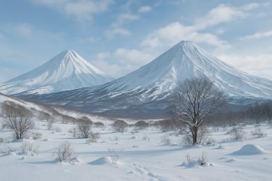 Зимняя Камчатка: путешествие к снежным вулканам